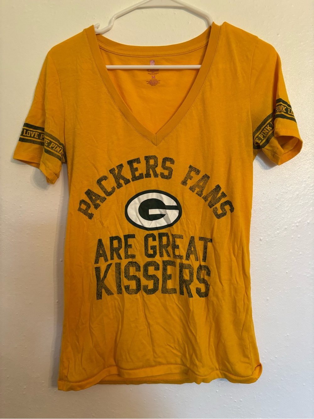 Pink brand Packers Tee- Short Sleeve